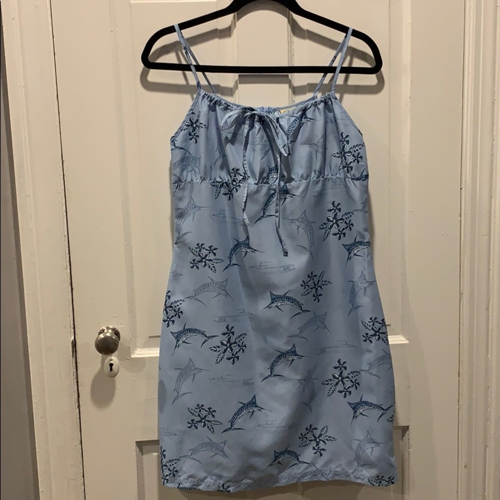 Blue Hawaiian Dress PERFECT SUMMER DRESS